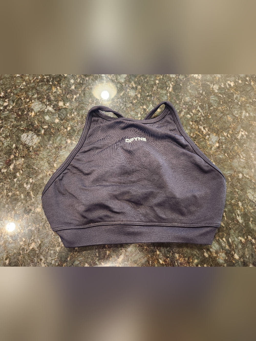 🖤 Black Dfyne High Neck Sports Bra Tank Top Backless